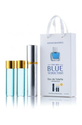 Мини-парфюм с феромонами Blue Seduction Antonio Banderas For Men 3*15 Ml