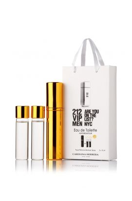 Мини-парфюм с феромонами Carolina Herrera 212 Vip Men 3*15 Ml