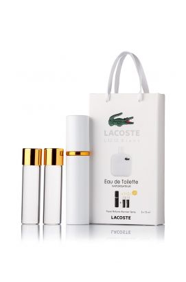 Мини-парфюм с феромонами Lacoste Eau De L.12.12 Blanc 3*15 Ml