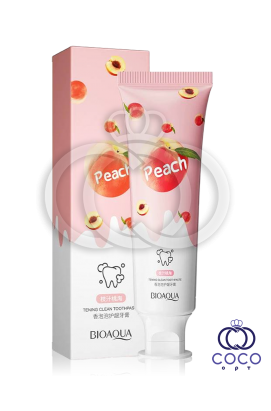 Зубная паста со вкусом персика Bioaqua Peach Bubble Gum Toothpaste 100 мл МЯТАЯ КОРОБКА