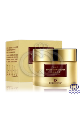 Питательный крем для лица с экстрактом улитки Rorec Snail Whitening Cream  50g МЯТАЯ КОРОБКА