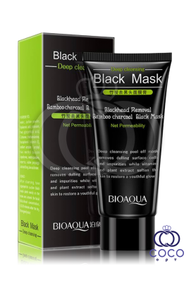 Маска-пленка очищающая BIOAQUA Black Mask Blackhead Removal Bamboo Charcoal