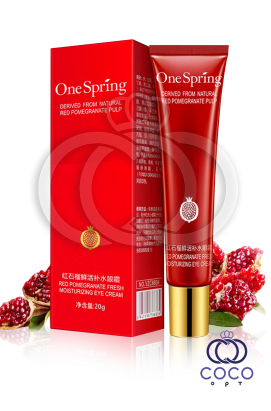 Крем для век One Spring red Pomegranate Fresh Moisturizing Eye Cream с экстрактом граната