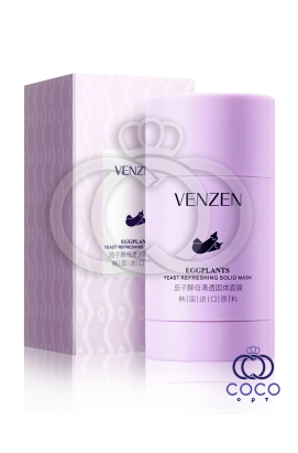 Твердая маска для очистки лица Venzen Eggplants Mask 40 гр