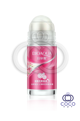 Шариковый дезодорант-антиперспирант Bioaqua Flower Pink с экстрактом розы