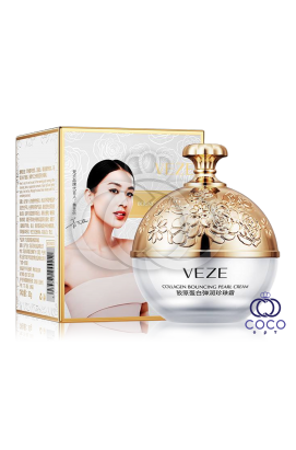 Крем для лица с коллагеном и жемчугом VEZE Collagen Bouncing Pearl Cream 30g БЕЗ ПЛЕНКИ
