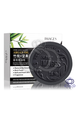 Мыло с углем бамбука и аргановым маслом Images Bamboo Charcoal and Argan Oil ручной работы 100 g