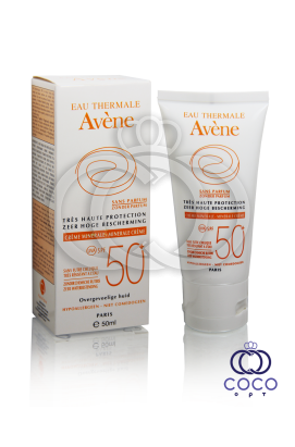 Солнцезащитный крем Eau Thermale Avéne с минеральным экраном SPF 50+