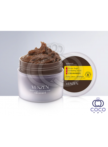 Скраб для лица Venzen Brown Sugar Exfoliating Scrub с коричневым сахаром фото
