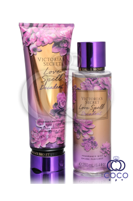 Парфюмированный набор Victoria`s Secret лосьон и спрей Love Spell Decadent