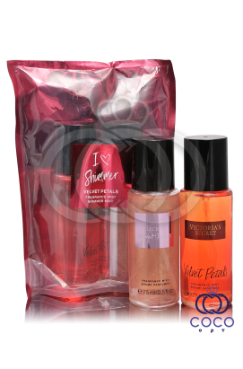 Подарочный набор Victoria`s Secret I Love Shimmer Velvet Petals ( Мист и Спрей-Шиммер)