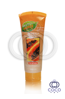 Скраб для лица Wokali Smoothing+Moisturizing Papaya с экстрактом папайи