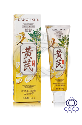Зубна паста відбілююча Kanglixue Astragalus Whitening And Refreshing Toothpaste 120g