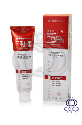 Зубная паста Meijiangchen Triple Bacillus Stain Removal Toothpaste 120g