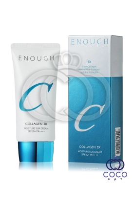 Увлажняющий солнцезащитный крем для лица Enough Collagen 3Х Moisture Sun Cream SPF 50+ / PA ++++ с коллагеном 50g