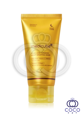 Ночная маска для лица с коевой кислотой и куркумой Medicube Kojic Acid Turmeric Night Wrapping Mask 30ml