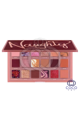 Палетка теней Huda Beauty Naughty 18 оттенков