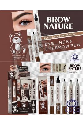 Маркер для глаз и бровей Brow Nature Eyeliner & Eyebrow Pen