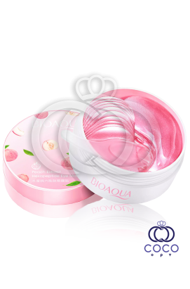 Гидрогелевые патчи с экстрактом персика Bioaqua Peach Extract Hexapeptide Eye Mask 60 штук