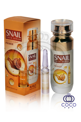 Основа под макияж Snail Face Serum Elasticity & Silky Primer с муцином улитки