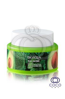 Крем для лица Bioaqua Niacinome Avocado Cream с экстрактом авокадо 50гр  МЯТАЯ КОРОБКА