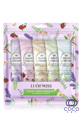 Набор кремов для рук LUOFMISS FRUIT с фруктовыми экстрактами 5*30 г.