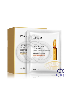 Тканевая маска с никотинамидом Images Nicotinamide Ampoule Facial Mask упаковка 10 штук