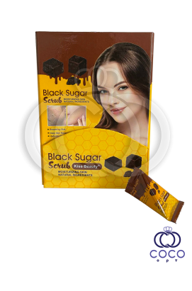Сахарный скраб для лица Black Sugar Scrub из черного сахара 4 ml