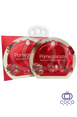 Тканевая маска с экстрактом граната Pomegranate Natural Essence Mask 30 ml