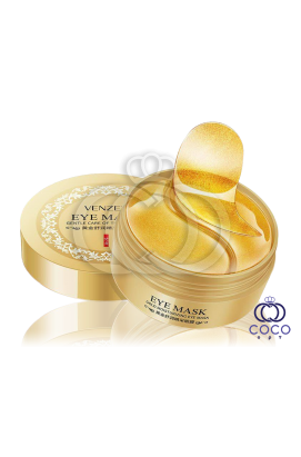 Патчи гидрогелевые VENZEN 24К Eye Mask с био-золотом, 60 шт