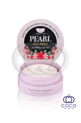 Патчи гидрогелевые  Koelf Hydro Gel Pearl & Shea Butter Eye Patch с маслом Ши и жемчугом