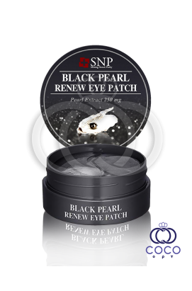 Патчи гидрогелевые SNP Black Pearl Renew Eye Patch с экстрактом чёрного жемчуга