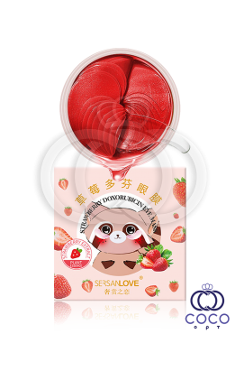 Гидрогелевые патчи Sersanlove Strawberry Doxorubicin Eye Mask 60 штук