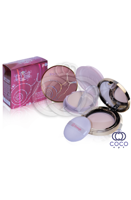 Пудра Enough E.G.F. Snail c муцином улитки SPF43/PA++ со сменным блоком