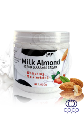 Скраб для лица и тела Milk Almond Scrub Massage Cream с миндальным молочком