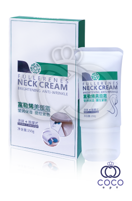 Крем для шеи с массажными роликами Fullerenes Neck Cream с фуллереном 