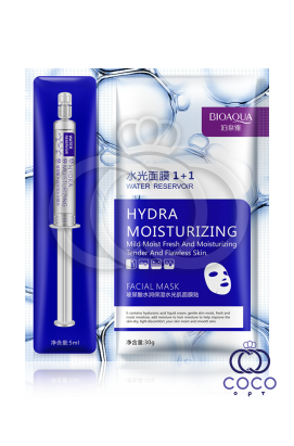 Набор Bioaqua Water Reservoir Hyaluronic Acid Гиалуроновая кислота в шприце и тканевая маска