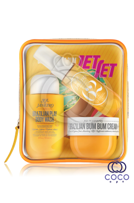 Подарочный набор Sol de Janeiro Brazilian Bum Bum Jet Set дорожный набор (Крем 50ml + Гель Для Душа 90ml + Мист 30ml)